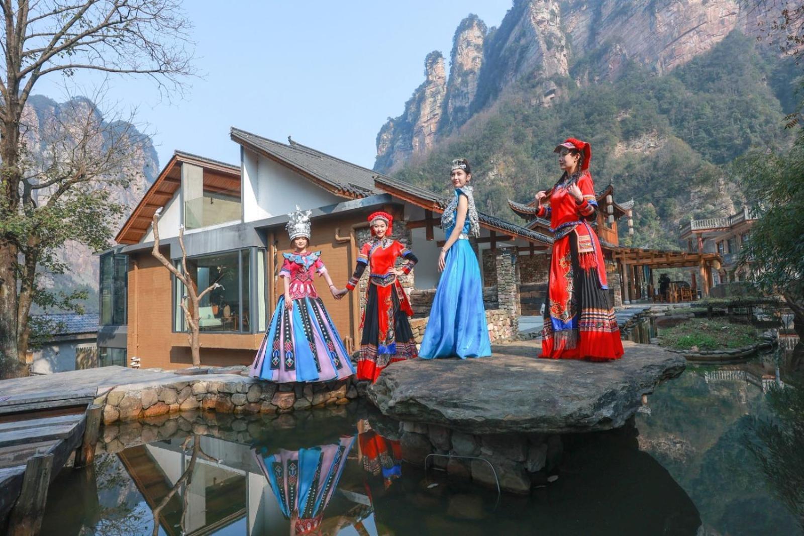 雾里观阵山 Foggy Valley Zhangjiajie Exterior foto